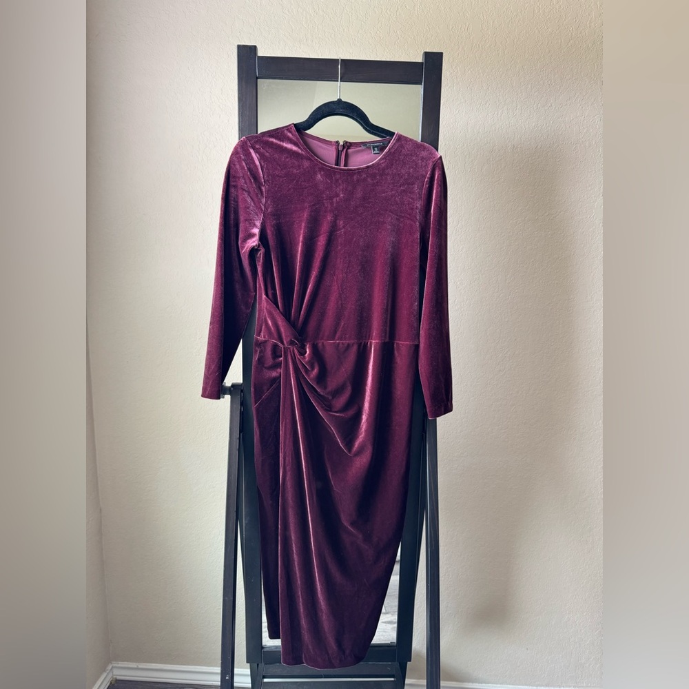 Ralph Lauren Velvet Burgundy Dress